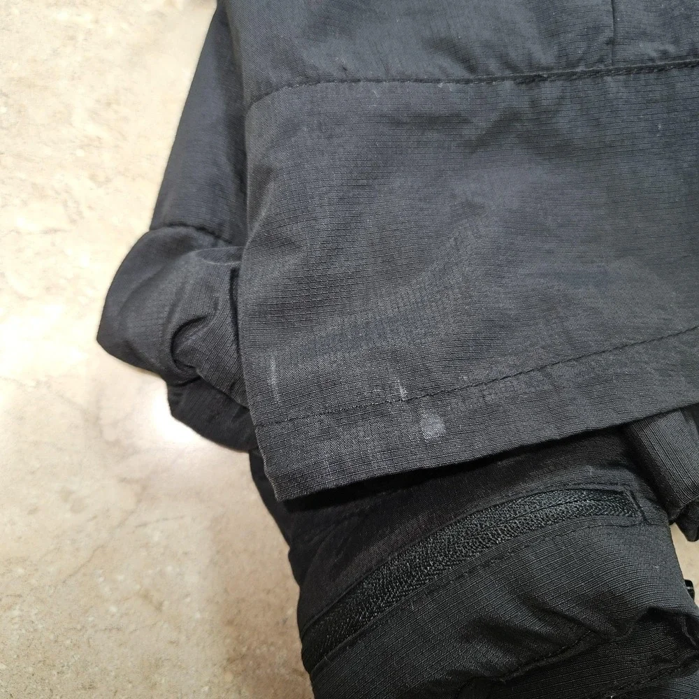 Levi's Jacket boys S Youth‎ Black Hooded Zip Front Chest Pockets Stowaway Hood